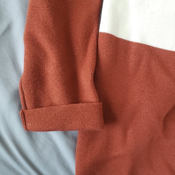 Banana Republic Color Block Open Front Sweater - Size L - Knitted Cardigan - Picture 7 of 11